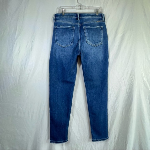 KanCan Sparrow High Rise Cigarette Leg Button Fly Distressed Jeans KC9339D - Picture 4 of 8